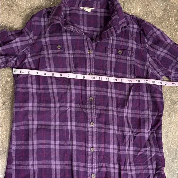 Duluth Trading purple flannel, M - Picture 2 of 12